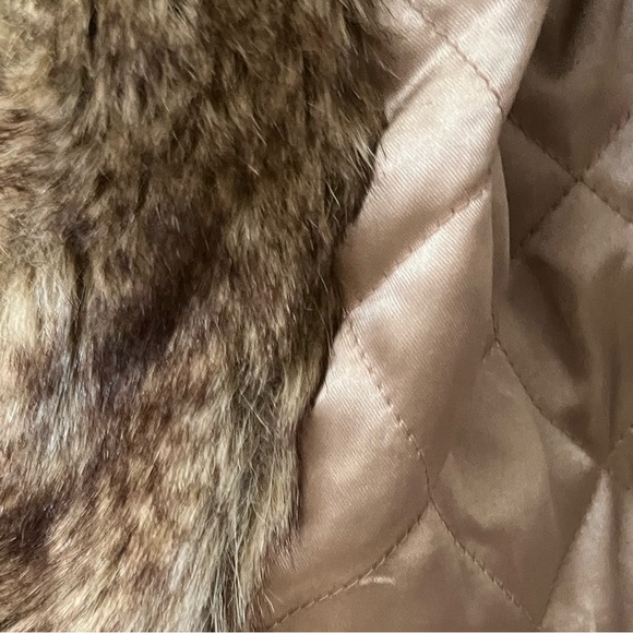 LIKE NEW TED BAKER OCKE FAUX FUR PARKA COAT FULLY LINED SZ US 6 OR TED SZ 2 - Picture 11 of 12